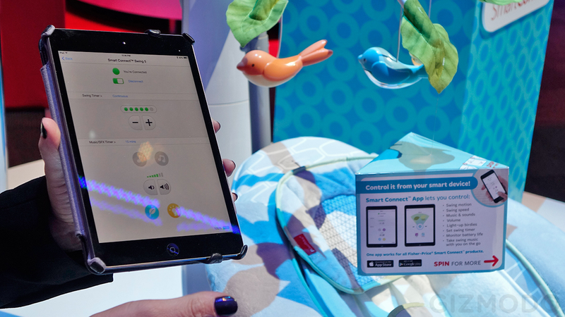 Illustration for article titled This Cradle Lets You Remotely Rock Your Baby To Sleep From Your Phone
